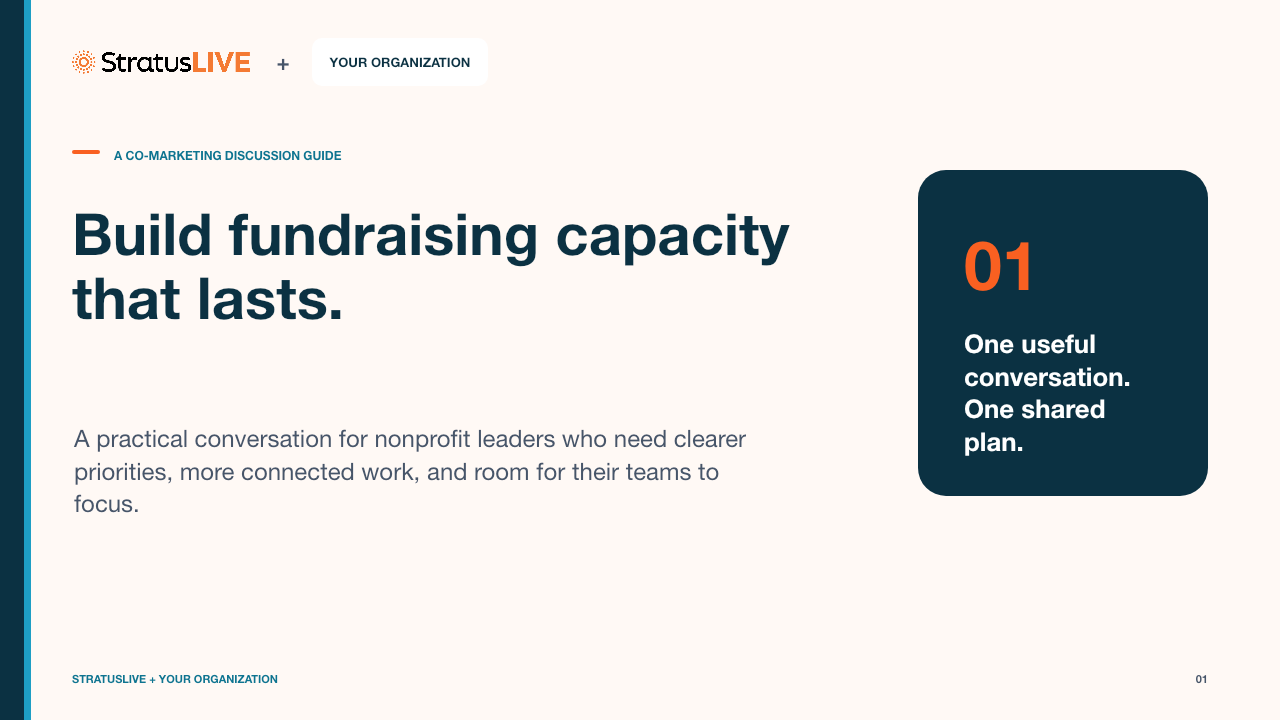 Preview of the fundraising capacity discussion guide